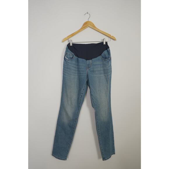 Old Navy Mid Wash Maternity Skinny Jeans Size 10 - Picture 1 of 4